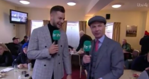 Chris and Luke behind the scenes