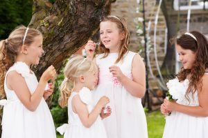 Kids at a wedding