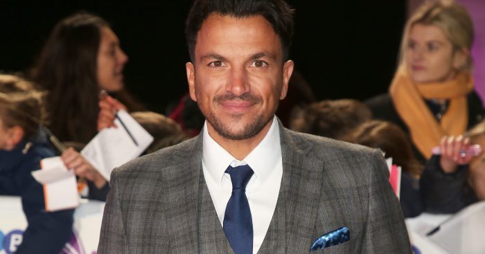 Peter Andre smiling on the red carpet