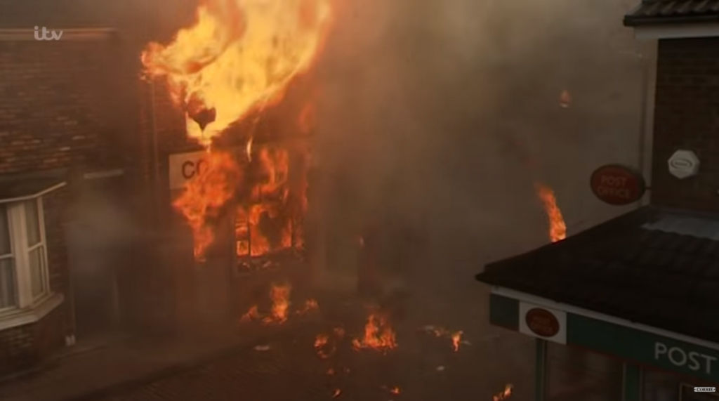 Mad Maya blows up corner shop in Corrie Credit: ITV/YouTube