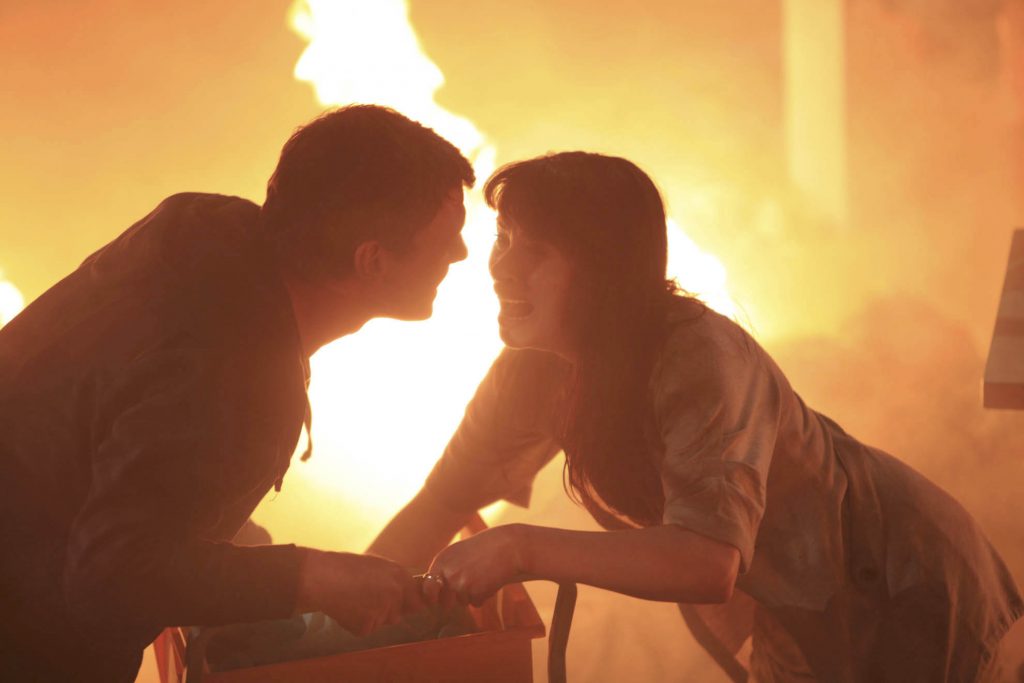 Editorial use only. Exclusive - Premium Rates Apply. Call your Account Manager for pricing. Mandatory Credit: Photo by ITV/REX/Shutterstock (1278475jq) Tony Gordon [Gray O'Brien] blocks Carla Connor's [Alison King] way out and then the both see the gun. Carla gets there first and shoots Tony. 'Coronation Street' TV Programme. - 2010