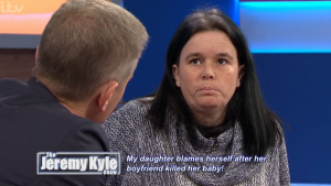 A guest on Jeremy Kyle