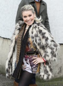 Tina Malone leaving the ITV studios, London.