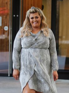 Gemma Collins and James Argent outside ITV Studios