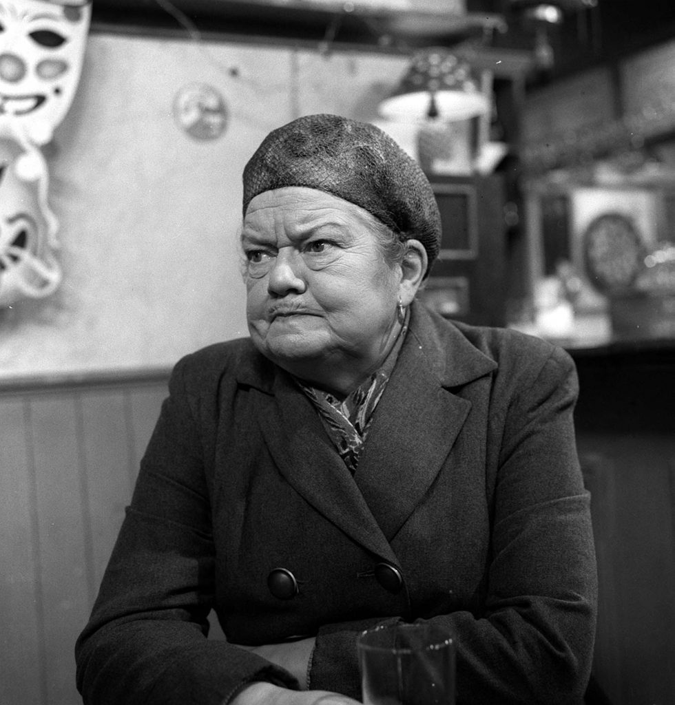 Editorial use only. Exclusive - Premium Rates Apply. Call your Account Manager for pricing. Mandatory Credit: Photo by ITV/REX/Shutterstock (803054jw) 'Coronation Street' TV - 1960's - Ena Sharples [Violet Carson] ITV ARCHIVE