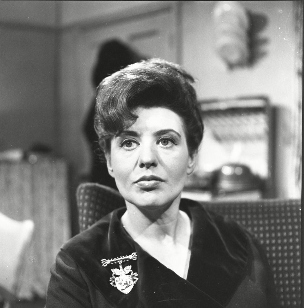Editorial Use Only. No merchandising Mandatory Credit: Photo by ITV/REX/Shutterstock (9901130r) Pat Phoenix (as Elsie Tanner) 'Coronation Street' TV Show - 1964 Coronation Street is a long running Television soap opera set in the fictional North of England town of Weatherfield. Created by Tony Warren. First broadcast on December 9th, 1960. Produced by ITV Granada.