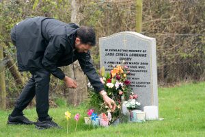 Jack Tweed Visits Jade Goody's Grave On The 10 Year Anniversary Of Her Death