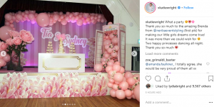 Kate Wright throw step daughter party