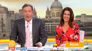 Piers Morgan and Susanna Reid on GMB