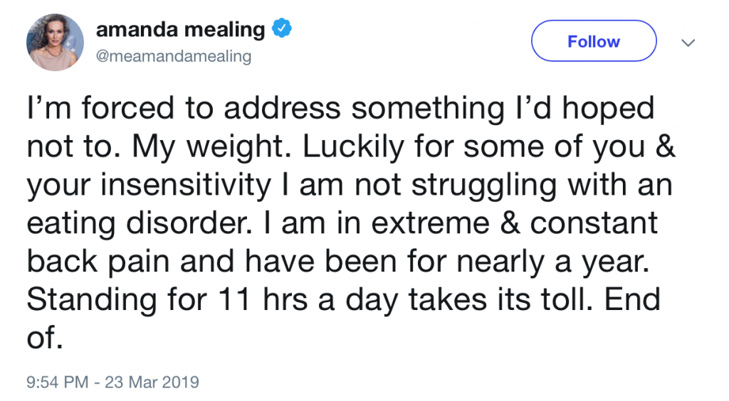 Connie Beauchamp star slams insensitive comments