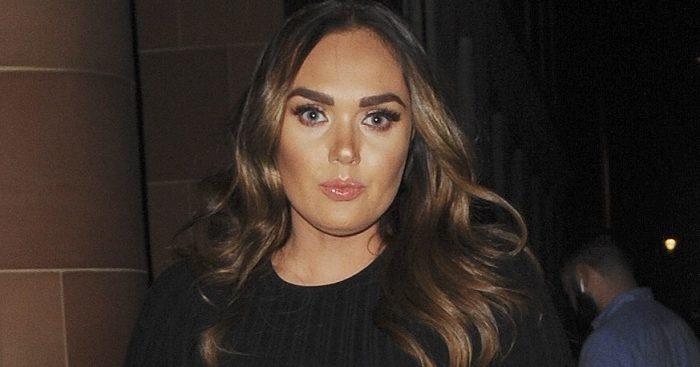 Tamara Ecclestone on a night out in black dress