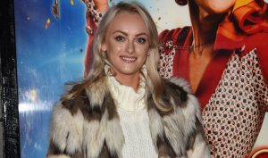 Katie McGlynn at the Annie Press Night at The Opera house Theatre Manchester