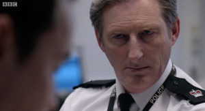 Hastings from Line Of Duty looking suspicious