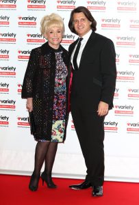 Babs Windsor and Scott at the Variety ShowBiz Awards - annual showbiz awards and fundraiser for Variety, the Children's Charity at London Hilton on Park Lane, London
