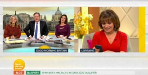 Lorraine on GMB
