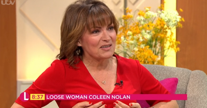 Lorraine Kelly on her talk show