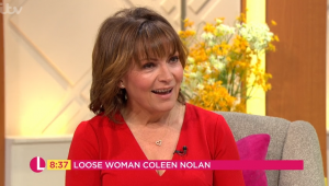 Lorraine Kelly on her talk show