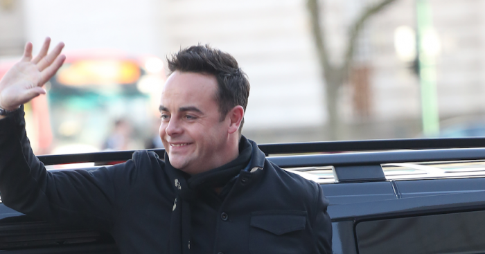 Ant McPartlin waves to crowds at BGT