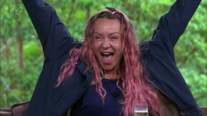 Rita Simons leaves the jungle