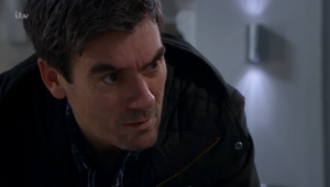 cain dingle finds out Joe Tate is alive