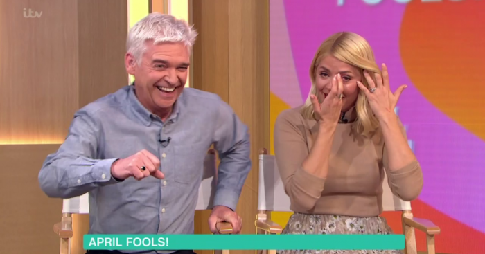 Phillip Schofield and Holly Wills on This Morning