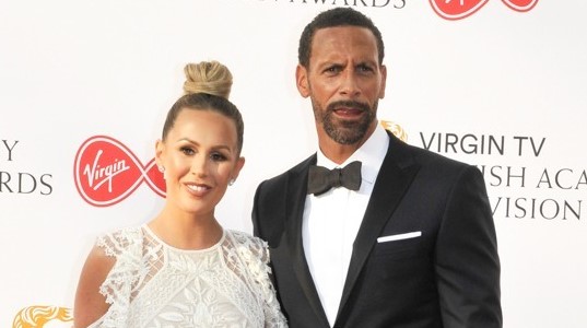 Kate Wright and Rio Ferdinand