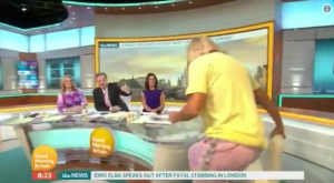 Katie arrives late on GMB