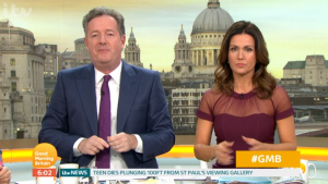 Piers Morgan and Susanna Reid on GMB