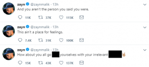 Zayn Malik tweets