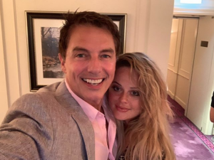 John Barrowman and Emily Atack