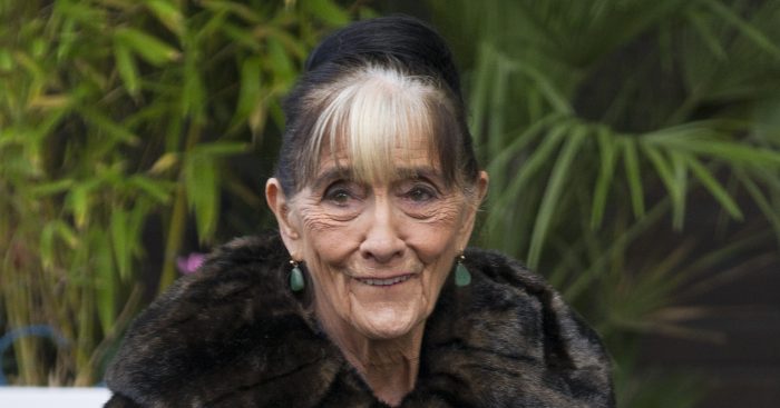 Actress June Brown is pictured leaving the ITV studios following a guest appearance on the Loose Women show. Pictured: June Brown Ref: SPL655885 221113 NON-EXCLUSIVE Picture by: SplashNews.com Splash News and Pictures Los Angeles: 310-821-2666 New York: 212-619-2666 London: 0207 644 7656 Milan: 02 4399 8577 photodesk@splashnews.com World Rights