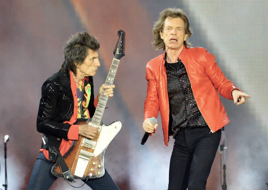 The Rolling Stones play in concert in Berlin, Germany - June 22, 2018 Pictured: Ronnie Wood,Mick Jagger Ref: SPL5006057 220618 NON-EXCLUSIVE Picture by: SplashNews.com Splash News and Pictures Los Angeles: 310-821-2666 New York: 212-619-2666 London: 0207 644 7656 Milan: 02 4399 8577 photodesk@splashnews.com Australia Rights, Italy Rights, New Zealand Rights, United Kingdom Rights, United States of America Rights