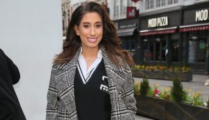 Pregnant Stacey Solomon arriving at Global Studios to promote her new book 'Happily Imperfect' on Heart Radio - London Pictured: Stacey Solomon Ref: SPL5069475 040319 NON-EXCLUSIVE Picture by: SplashNews.com Splash News and Pictures Los Angeles: 310-821-2666 New York: 212-619-2666 London: 0207 644 7656 Milan: 02 4399 8577 photodesk@splashnews.com World Rights