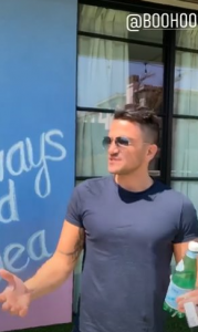 Peter Andre Instagram Story in LA