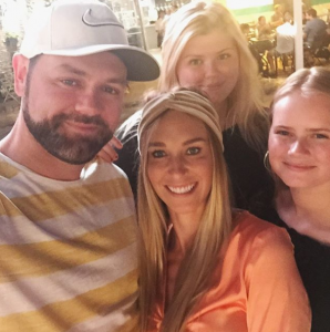 Brian McFadden, Danielle Parkinson and his daughters
