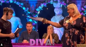 Gemma throws a drink