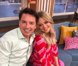 Emily Atack and John Barrowman