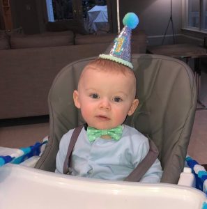 Cass Rooney first birthday