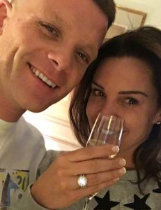 Danielle Lloyd and fiance Michael