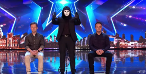 Masked magician with Ant and Dec