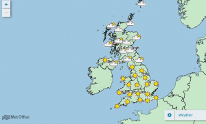 UK Weather map
