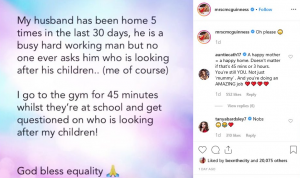 Christine's Instagram post