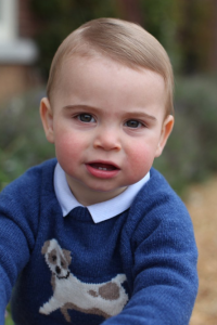 Official pics of Prince Louis on his first birthday