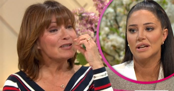 Lorraine Kelly and Tulisa split pic