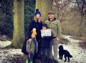 Charley Webb with her family