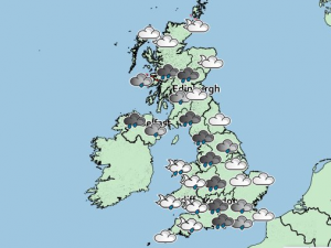 Met Office weather map