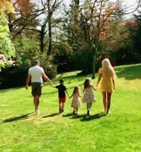 Paddy and Christine McGuinness with their kids