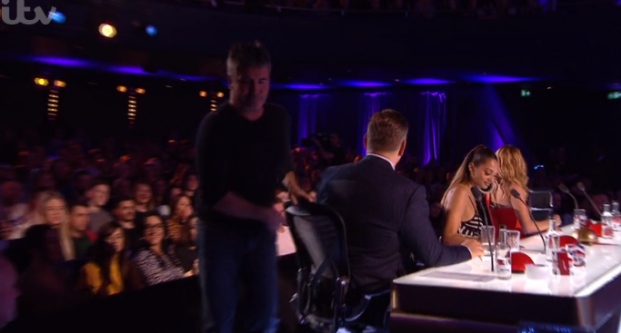 Simon Cowell storms off BGT