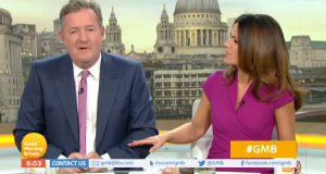 Piers Morgan and Susanna Reid on GMB