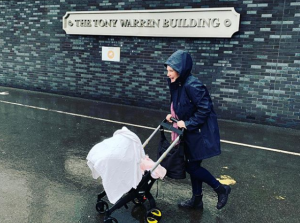 Jennie McAlpine with baby daughter
